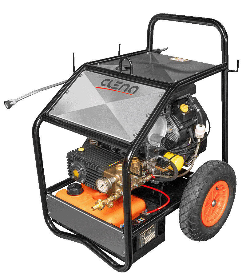 CLENA Hochdruckreiniger für Profis mit Benzinmotor High pressure washer for professionals with petrol engine